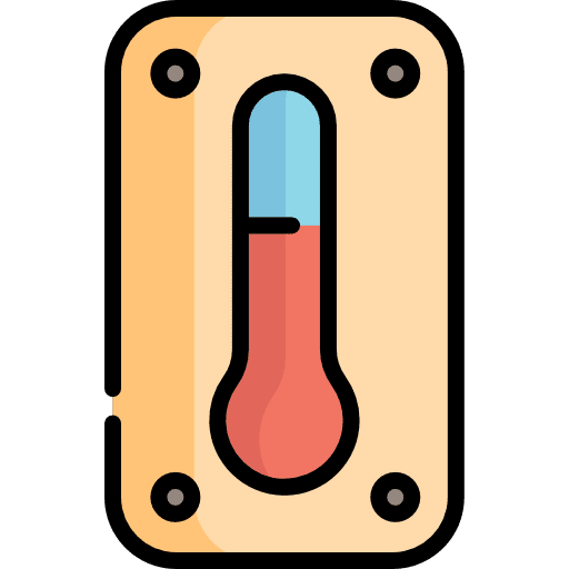 Thermometer fahrenheit mercury thermometer icon