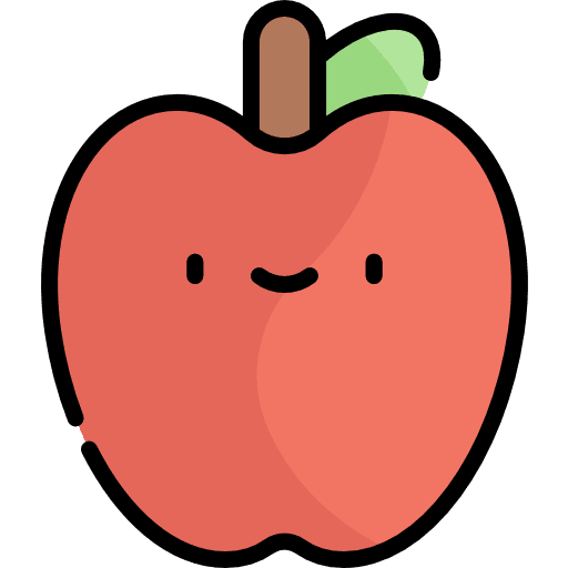 Apple fruit diet vegan icon