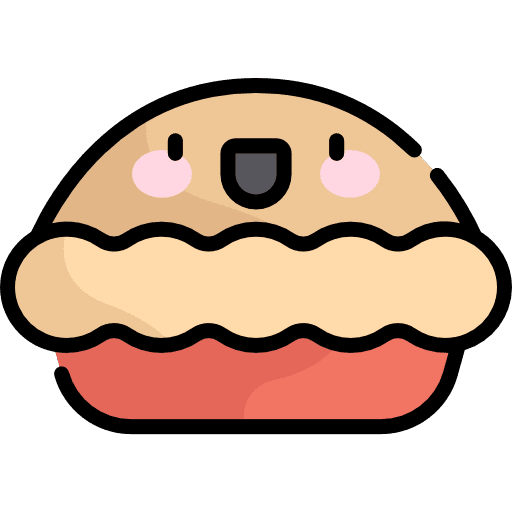 Apple pie baked dessert baking icon