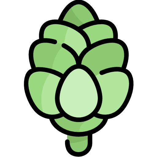 Artichoke vegetable diet food icon