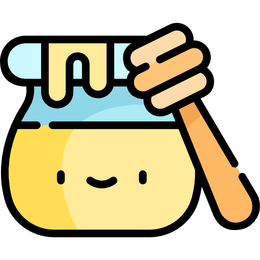 Honey pot honeycomb organic icon