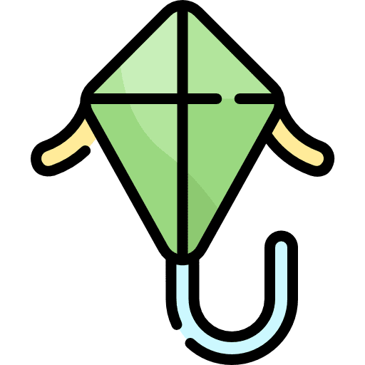 Kite hobbies and free time leisure hobby icon