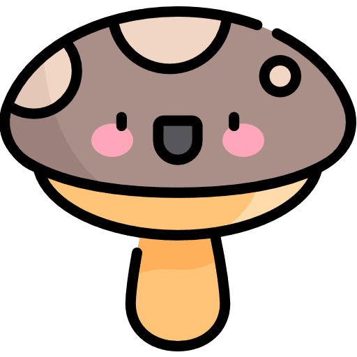 Mushroom fungus miscellaneous organic icon