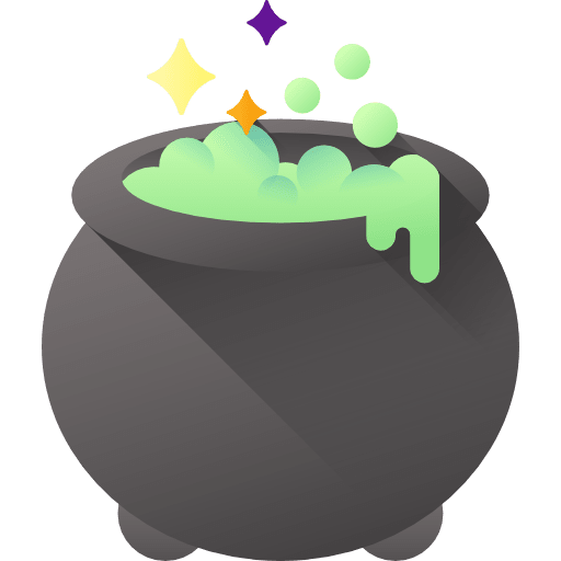 Cauldron pot halloween cook icon