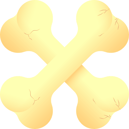 Bones cross bones crossed icon