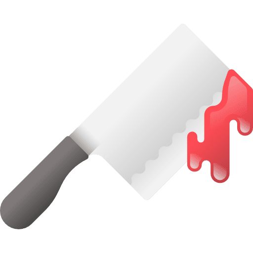 Cleaver knife halloween weapon icon