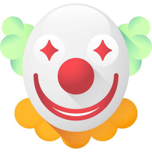 Clown costume man clown icon
