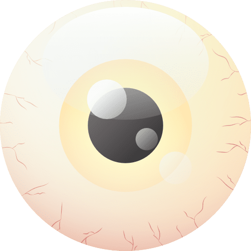 Eye ball scary spooky halloween icon