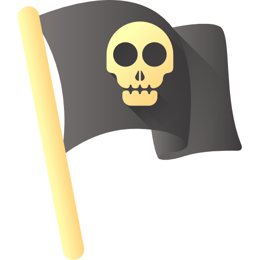 Jolly roger sign flags pirates icon
