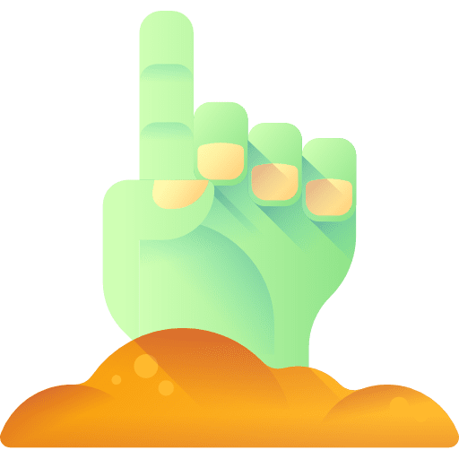 Living dead halloween spooky scary icon