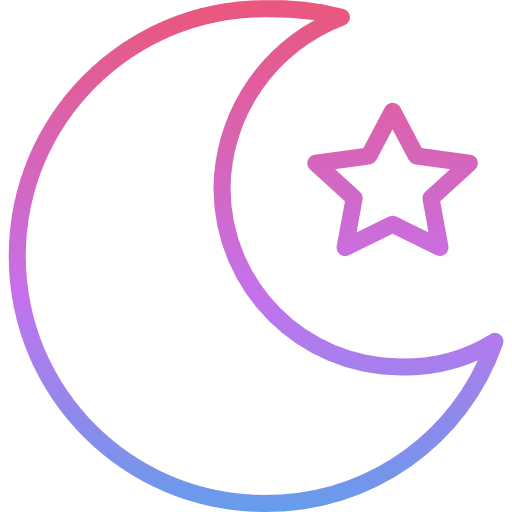 Night moon phases nature night icon