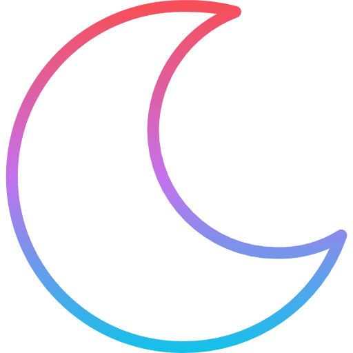 Night moon stars night icon