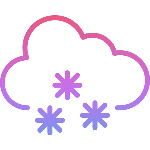 Snowy winter forecast snowy icon