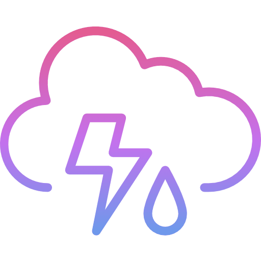 Storm rainy meteorology storm icon