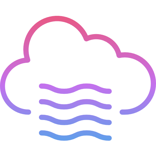 Windy weather meteorology sky icon