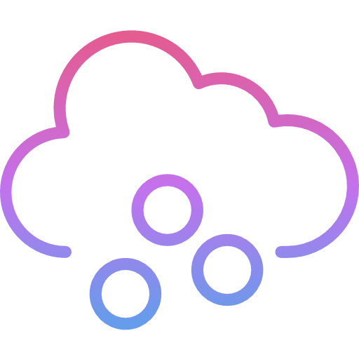 Hail cloud cloudy weather icon