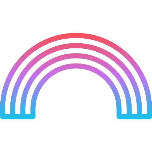 Rainbow sun rainbow nature icon
