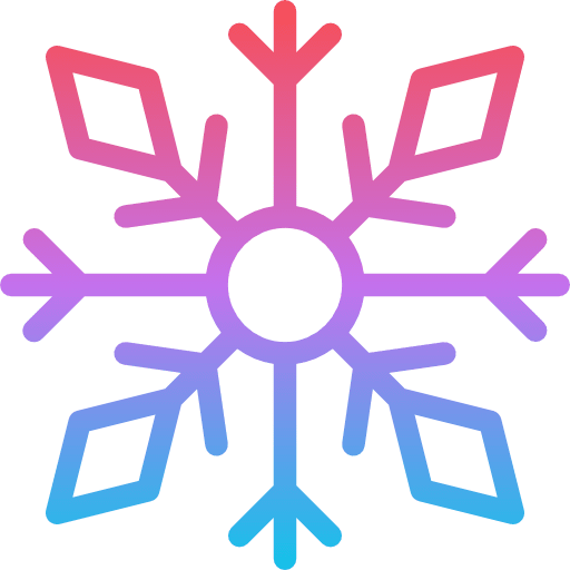 Snowflake cold winter snow icon