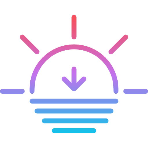 Sunset afternoon sunset dusk icon