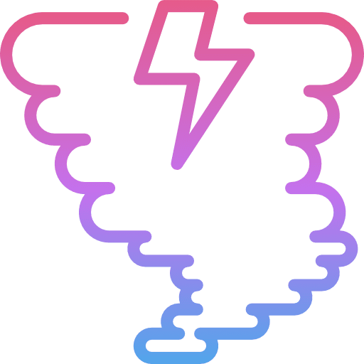 Tornado twister cold nature icon