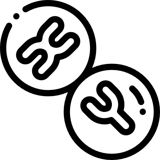 Chromosome education chromosome medical icon