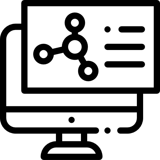 Technology dna ui molecule icon