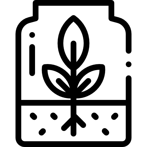 Sprout bottle nature tree icon