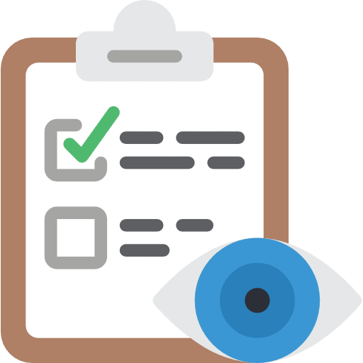 Checklist business and finance criteria check mark icon