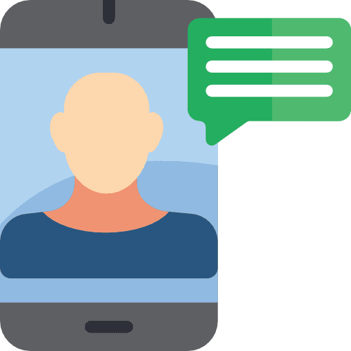 Video chat streaming contact video icon