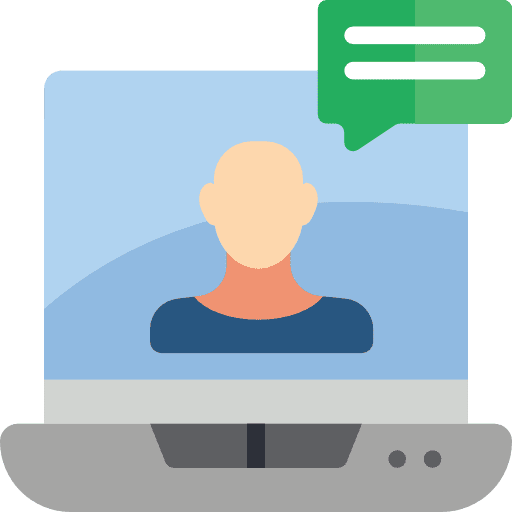 Chat operator business chat icon