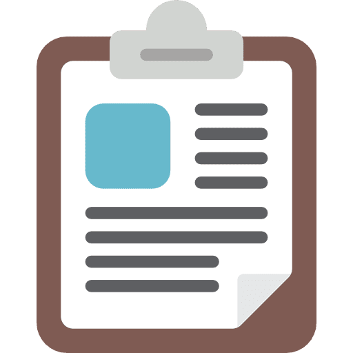Clipboard statistics investigation optimization icon