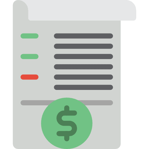 Contract business and finance coins business icon