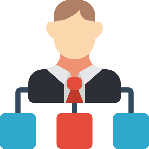 Hierarchy business organization group icon