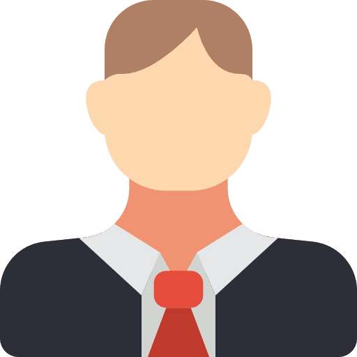 Manager businessman avatar worker icon