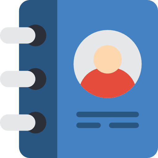 Agenda notebook bookmark agenda icon