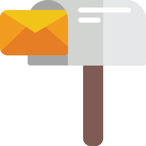 Postbox box letterbox mail icon