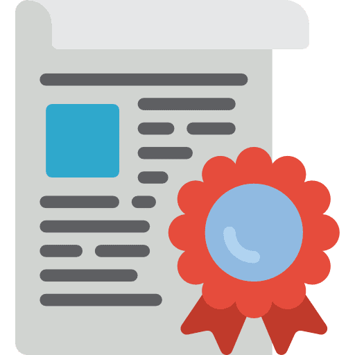Certificate interface contract certificate icon