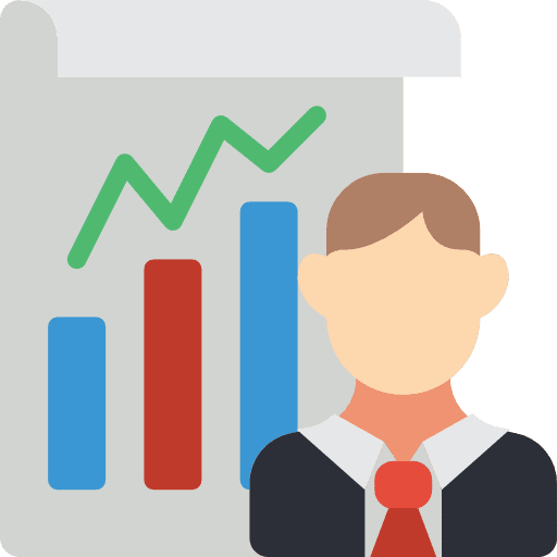 Presentation graphic presentation financial icon