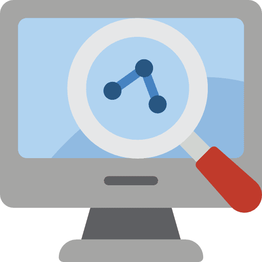 Sharing monitor screen social network business and finance icon