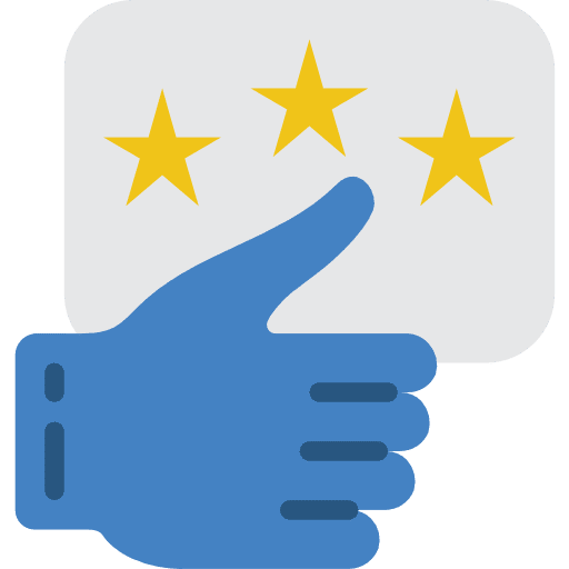 Rating selection hands and gestures rating icon