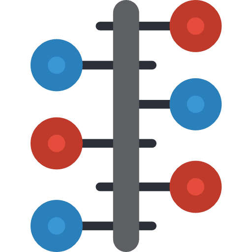 Timeline organization chronology configuration icon