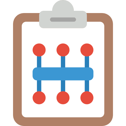Workflow orientation business and finance direction icon