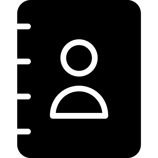 Contact book notepad contact agenda icon