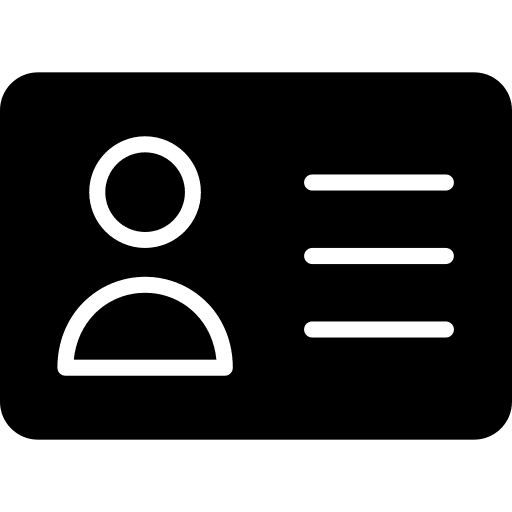 Identification card businessman card icons icon