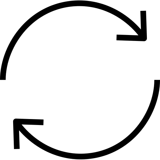 Recycle shapes and symbols garbage flip icon