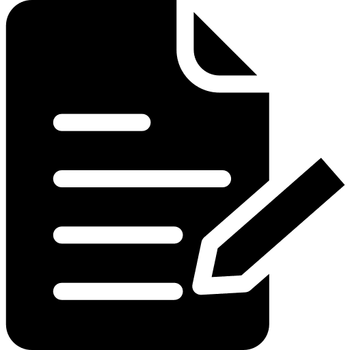 Writing document business and finance pencil icon