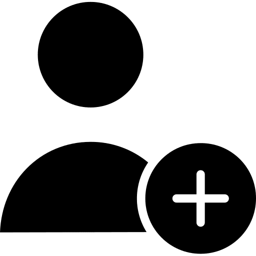 Add user business pack sign contact person icon