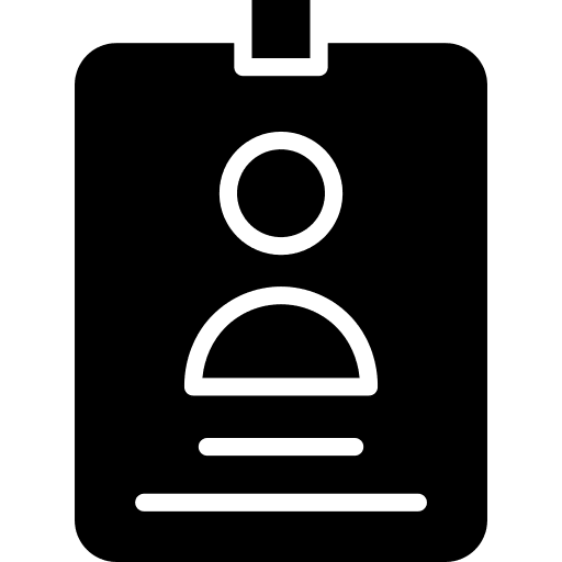 Identification internship clipboard business icon