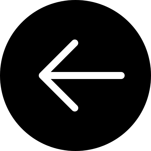 Left arrow circular outline back icon