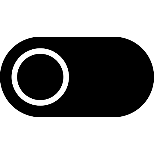 Slider toggle button activation miscellaneous icon